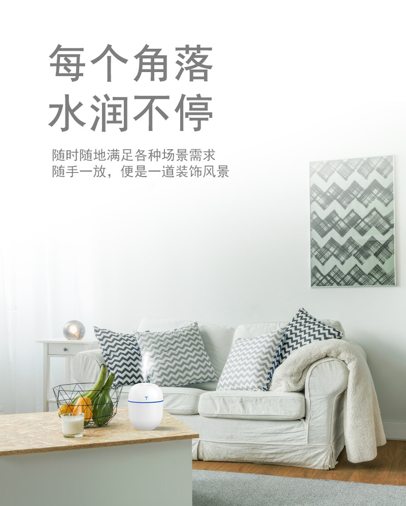 New USB Humidifier Egg Small Humidifier Desktop Aroma Diffuser Car Atomizer Cross-Border Small Appliances