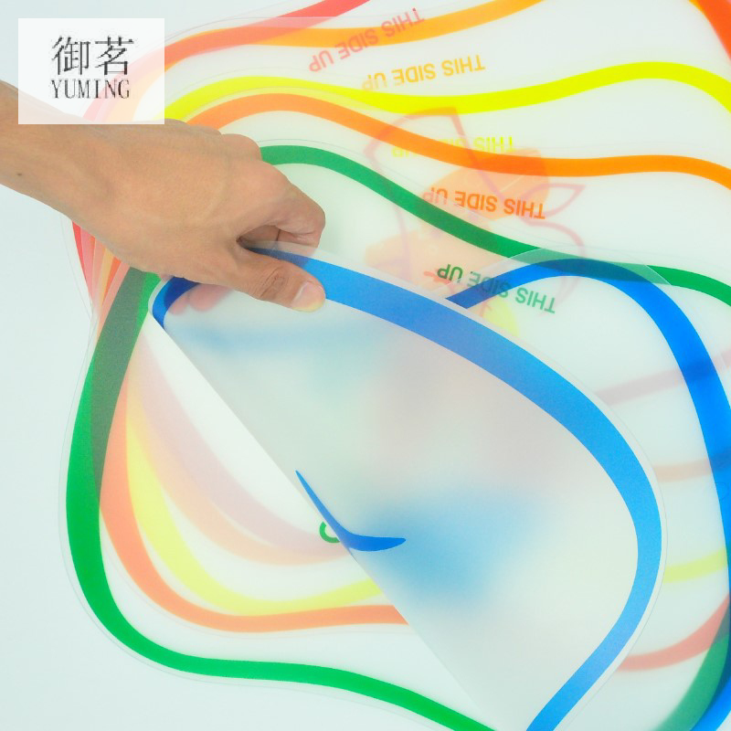 Frosted Classification Slice Cutting Board Plastic Cut Fruit Tray Picnic Non-Slip Transparent Cutting Board Disposable Large Cutting Board