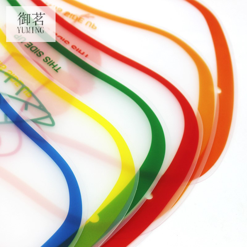 Frosted Classification Slice Cutting Board Plastic Cut Fruit Tray Picnic Non-Slip Transparent Cutting Board Disposable Large Cutting Board