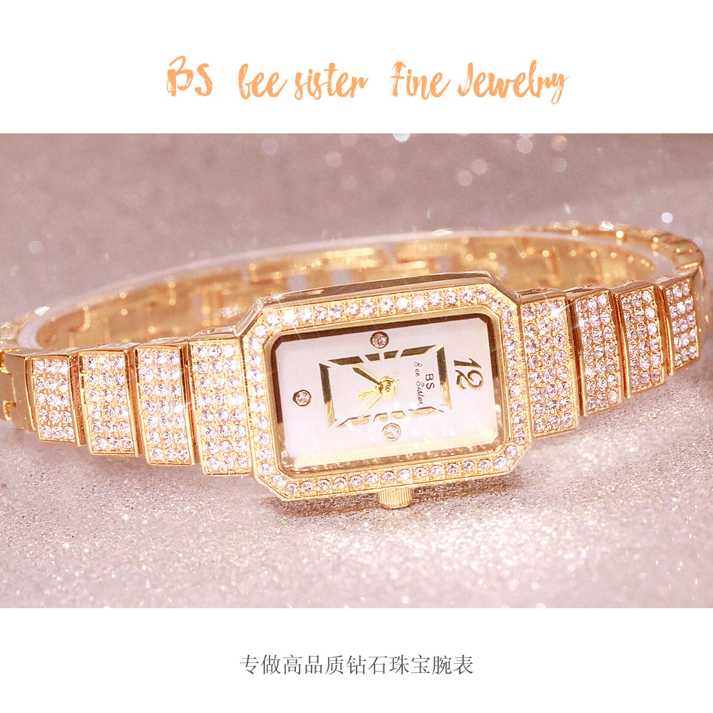 BS New Arrival Hot Sale Watch Factory Direct Sales Foreign Trade Linked List Customization Women's Watch Full of Diamonds One Piece Dropshipping Fa1138 BS New Arrival Hot Sale Watch Factory Direct Sales Foreign Trade Linked List Customization Women's Watch Full of Diamonds One Piece Dropshipping Fa1138