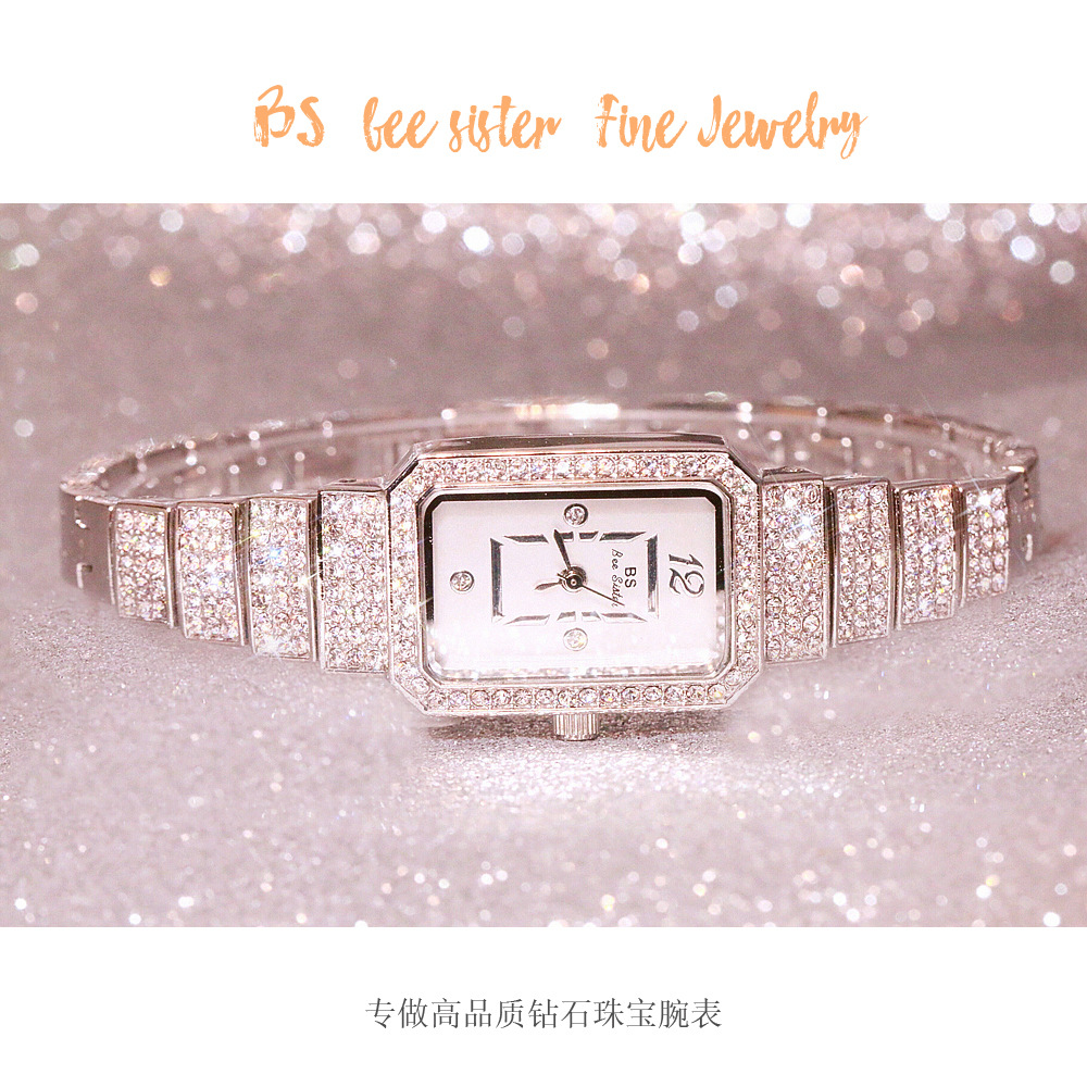BS New Arrival Hot Sale Watch Factory Direct Sales Foreign Trade Linked List Customization Women's Watch Full of Diamonds One Piece Dropshipping Fa1138 BS New Arrival Hot Sale Watch Factory Direct Sales Foreign Trade Linked List Customization Women's Watch Full of Diamonds One Piece Dropshipping Fa1138