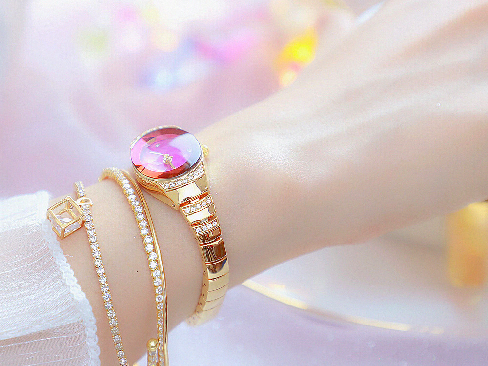 BS New Arrival Hot Sale Watch Factory Direct Sales Foreign Trade Linked List Customization Women's Watch Full of Diamonds One Piece Dropshipping Fa1640