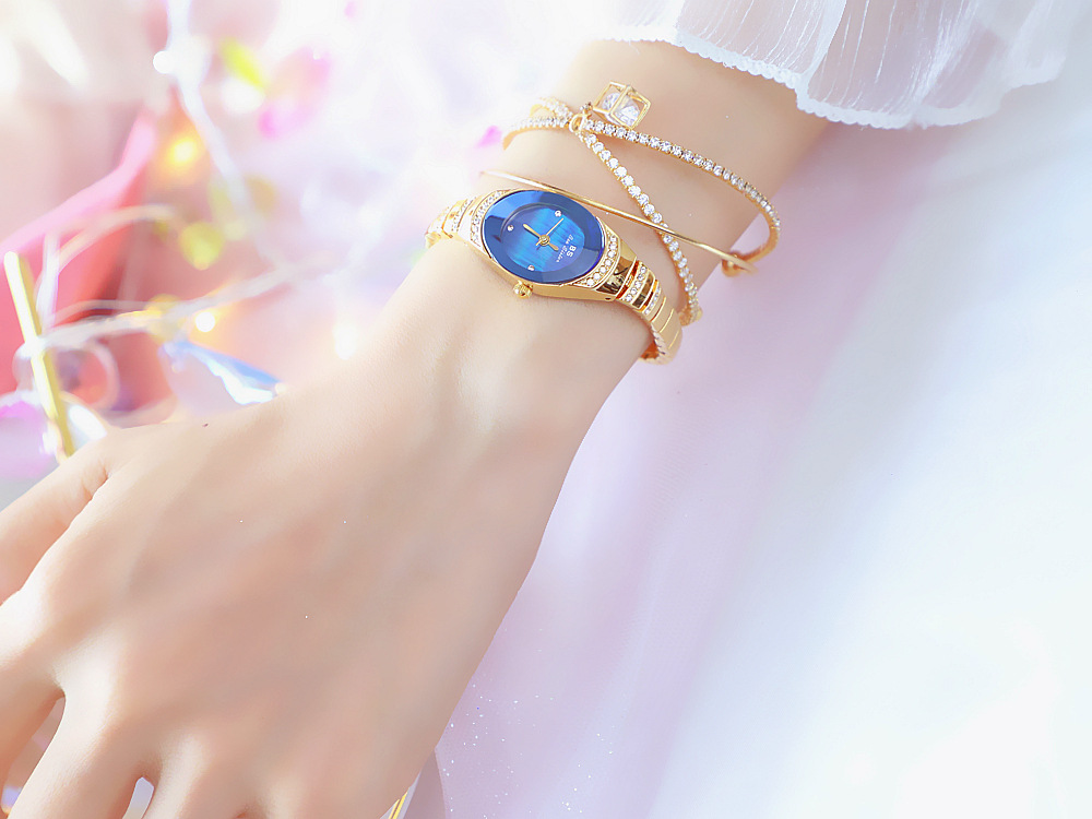 BS New Arrival Hot Sale Watch Factory Direct Sales Foreign Trade Linked List Customization Women's Watch Full of Diamonds One Piece Dropshipping Fa1640