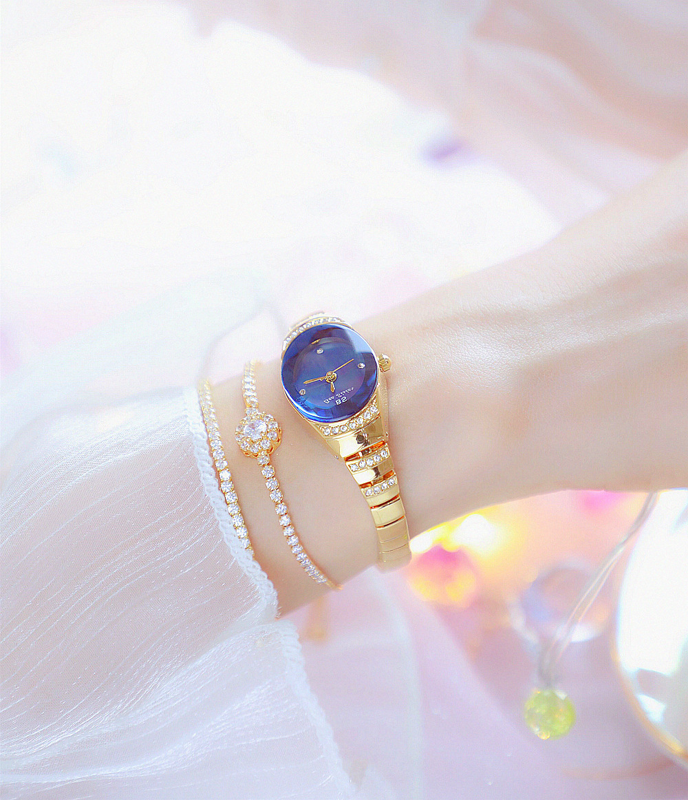 BS New Arrival Hot Sale Watch Factory Direct Sales Foreign Trade Linked List Customization Women's Watch Full of Diamonds One Piece Dropshipping Fa1640