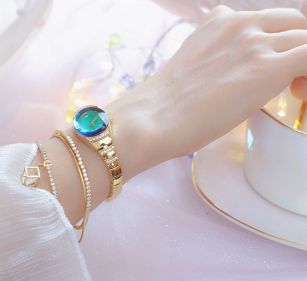 BS New Arrival Hot Sale Watch Factory Direct Sales Foreign Trade Linked List Customization Women's Watch Full of Diamonds One Piece Dropshipping Fa1640