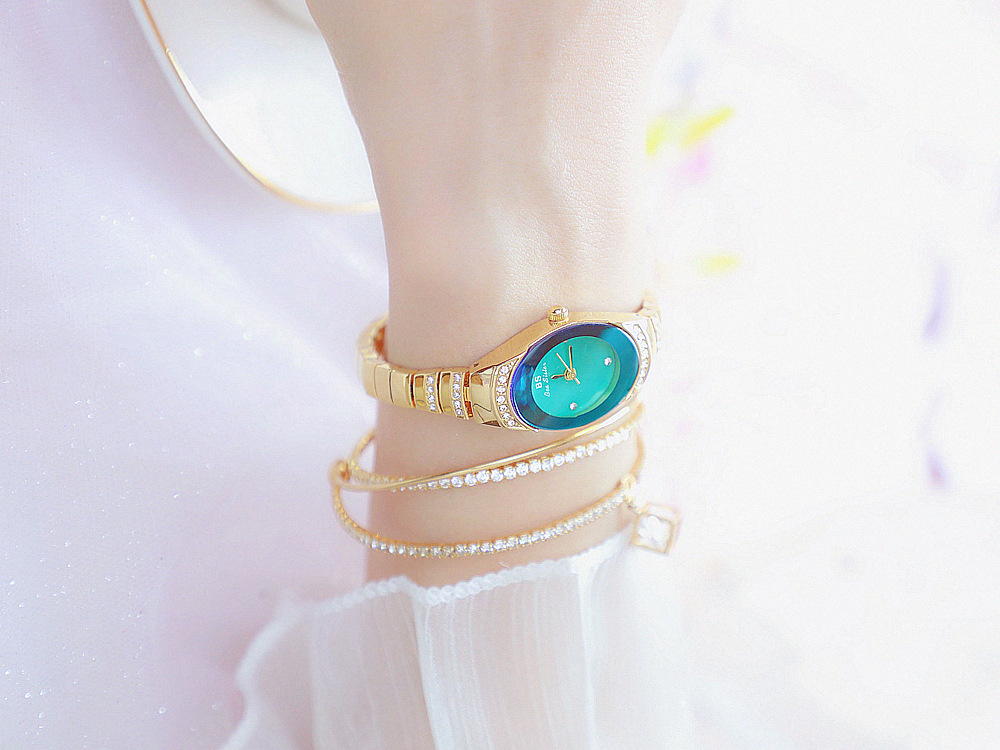 BS New Arrival Hot Sale Watch Factory Direct Sales Foreign Trade Linked List Customization Women's Watch Full of Diamonds One Piece Dropshipping Fa1640