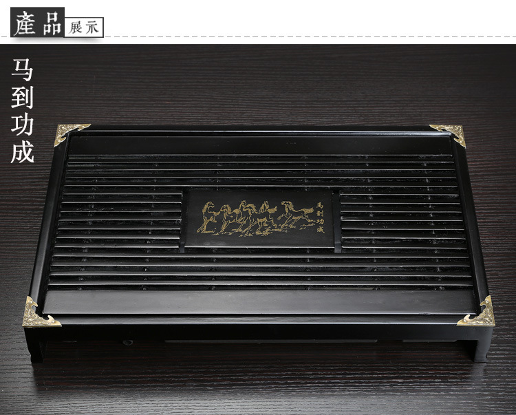 Tea Tray Household Kemu Small Number Drawer-Type Wooden Tea Set Tray Drainage Water Storage Solid Wood Tea Table Tea Tray Household Kemu Small Number Drawer-Type Wooden Tea Set Tray Drainage Water Storage Solid Wood Tea Table