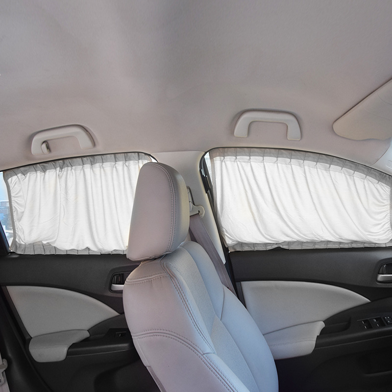 Professional Production Aluminum Track 2 Pack Auto Curtain Car Rear Windshield a Variety of Sizes Color Optional