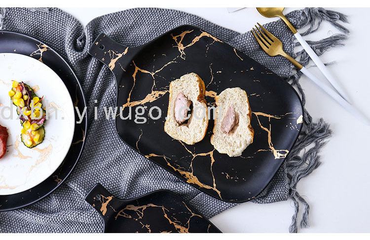 Marbling Matte Gold Ceramic Tableware Tray Plate and Bowl Dish Set Rice Bowl Dish Noodle Bowl Simple Plate and Bowl Marbling Matte Gold Ceramic Tableware Tray Plate and Bowl Dish Set Rice Bowl Dish Noodle Bowl Simple Plate and Bowl