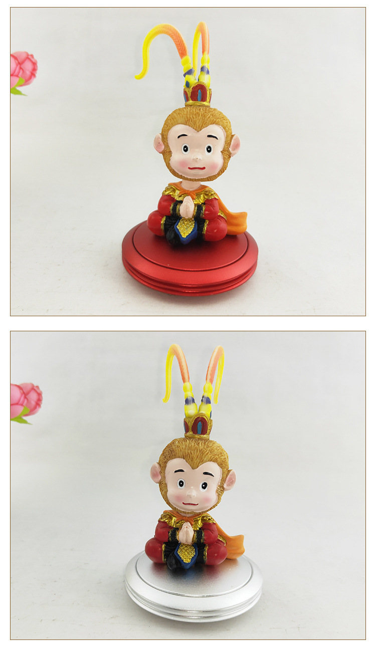 Flying saucer aroma sun wukong shook his head struggling with resin alloy silicone -- painted Q version of the character