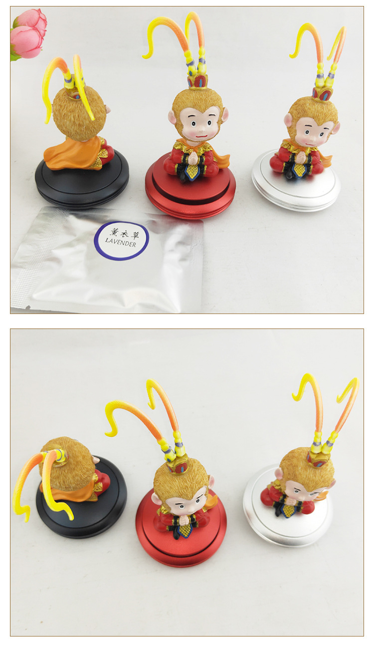 Flying saucer aroma sun wukong shook his head struggling with resin alloy silicone -- painted Q version of the character