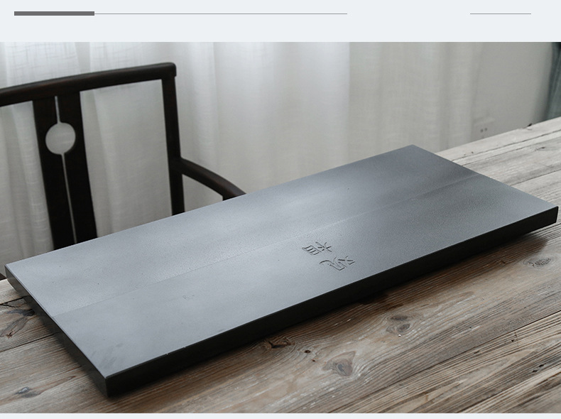 Dinghong Wujin Stone Tea Tray Simple Set Japanese Kung Fu Tea Set Custom Processing Embedded Stone Tea Tray Dinghong Wujin Stone Tea Tray Simple Set Japanese Kung Fu Tea Set Custom Processing Embedded Stone Tea Tray