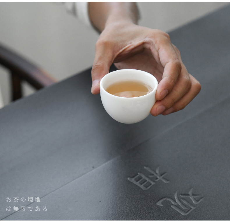 Dinghong Wujin Stone Tea Tray Simple Set Japanese Kung Fu Tea Set Custom Processing Embedded Stone Tea Tray Dinghong Wujin Stone Tea Tray Simple Set Japanese Kung Fu Tea Set Custom Processing Embedded Stone Tea Tray