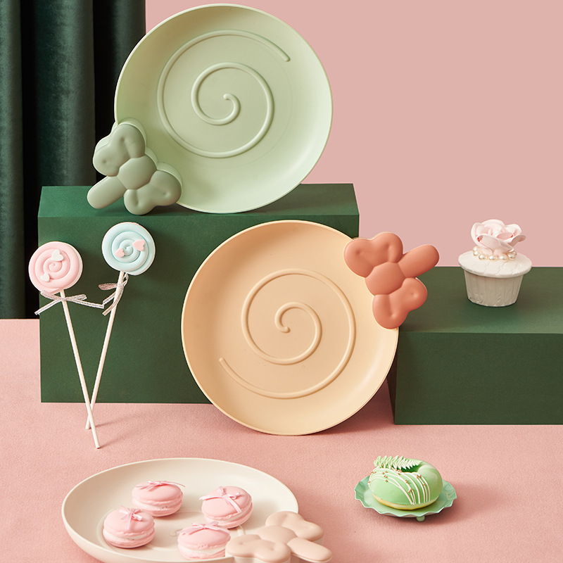 New Creative Fruit Plate Home Living Room Sunflower Seeds Nut Storage Tray Cute Plastic Candy Plate Snack Dish
