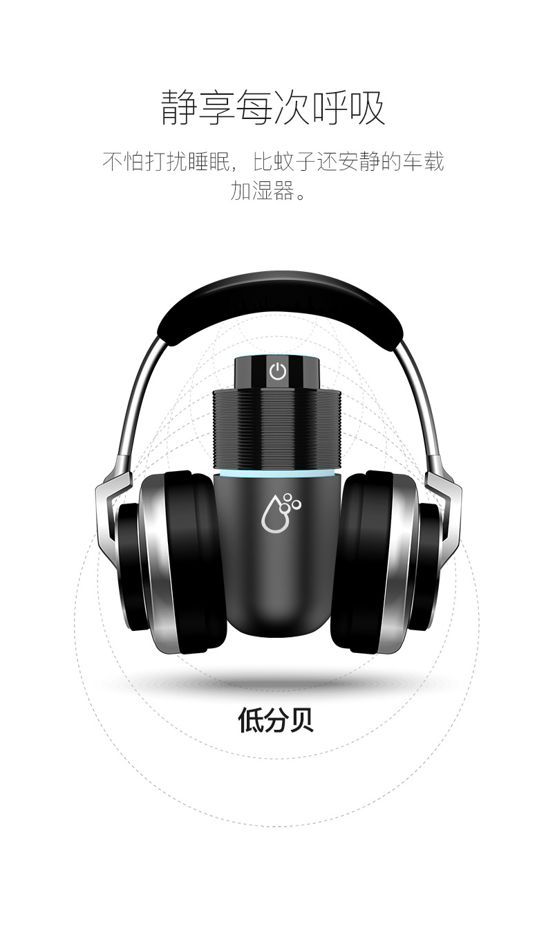 Car Humidifier Car Spray Air Purification Mini Oxygen Bar USB Car Aroma Diffuser Deodorant KQ-13