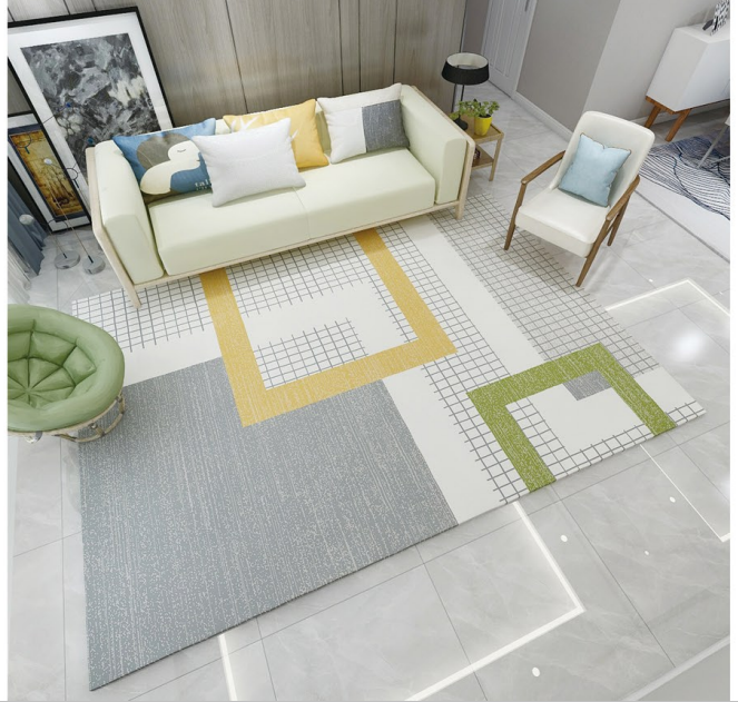 Nordic style light luxury style simple bedroom carpet living room tea table household washable carpet mat Nordic style light luxury style simple bedroom carpet living room tea table household washable carpet mat