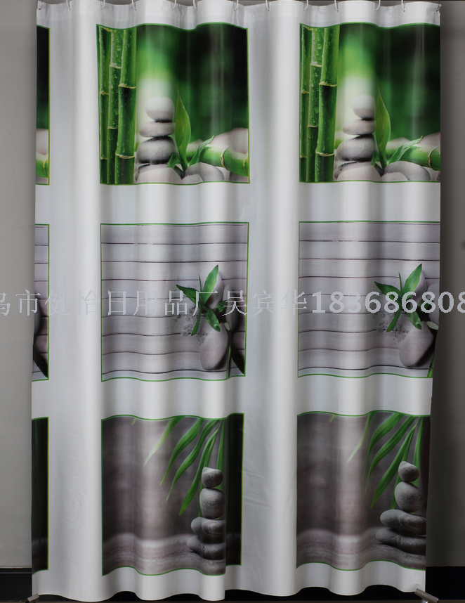 Bathroom small curtain Bathroom bath off waterproof mouldproof new plastic small curtain thickened