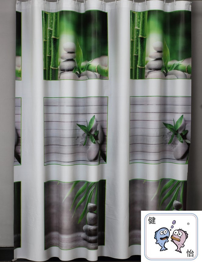 Bathroom small curtain Bathroom bath off waterproof mouldproof new plastic small curtain thickened