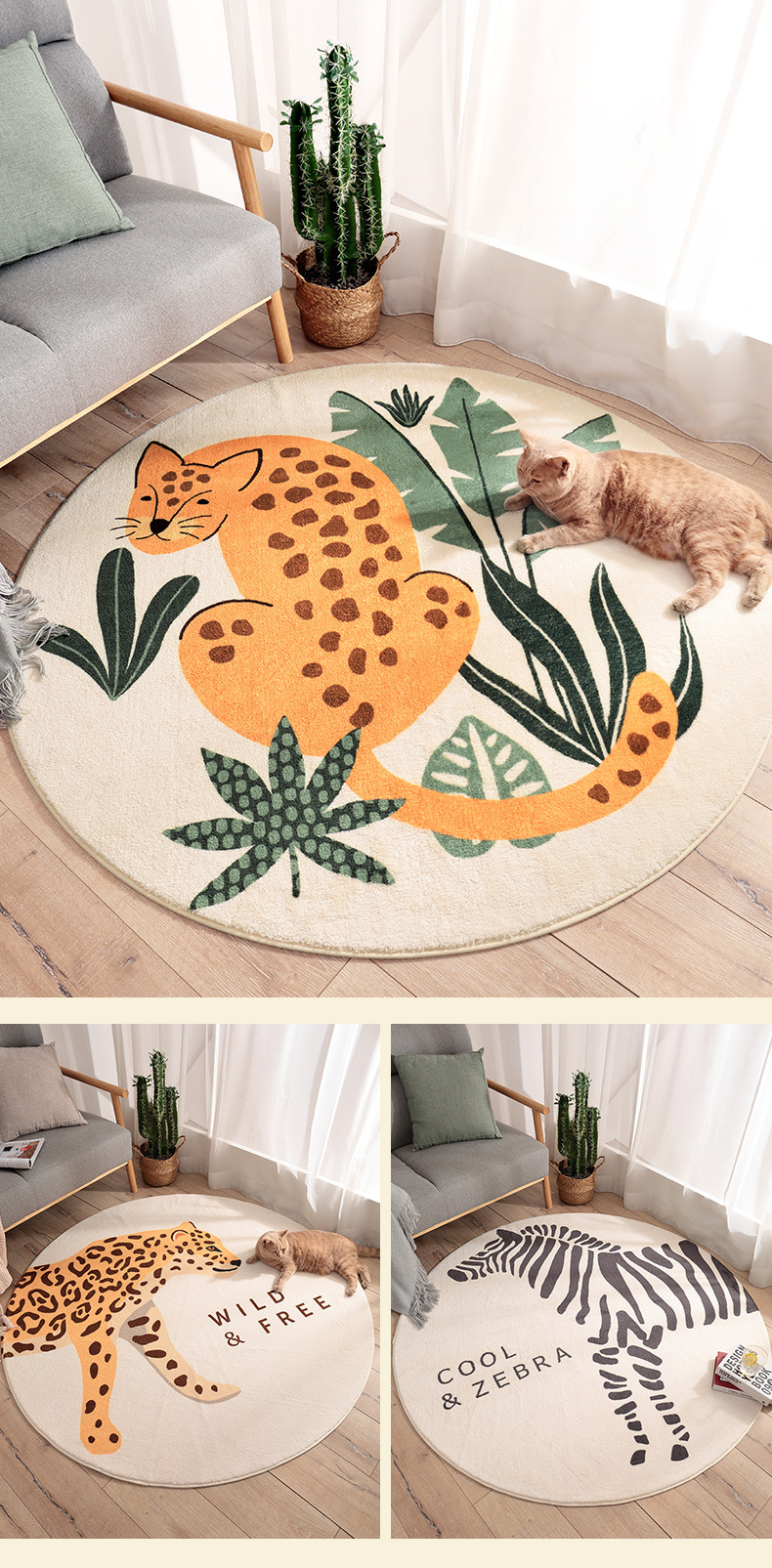 Cartoon Creative round Lambswool Carpet Nordic Instagram Style Living Room Bedroom Tea Table Cloth Household Bedside round Mat Cartoon Creative round Lambswool Carpet Nordic Instagram Style Living Room Bedroom Tea Table Cloth Household Bedside round Mat