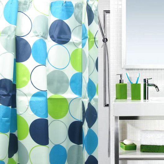 Thickened small curtain set bathroom hanging curtain waterproof mouldproof perforated toilet curtain cloth bath partition curtain