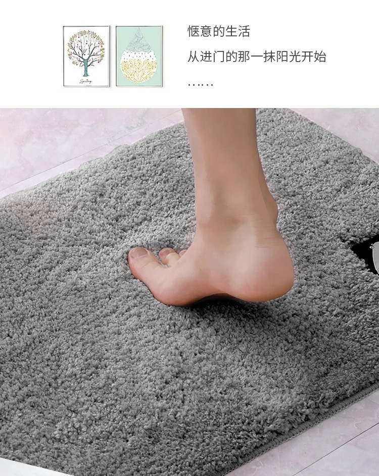 Thickened Floor Mat Door Mat Entrance Bathroom Entrance Lobby Household Foot Mat Bathroom Non-Slip Mat Bathroom Absorbent Carpet Thickened Floor Mat Door Mat Entrance Bathroom Entrance Lobby Household Foot Mat Bathroom Non-Slip Mat Bathroom Absorbent Carpet
