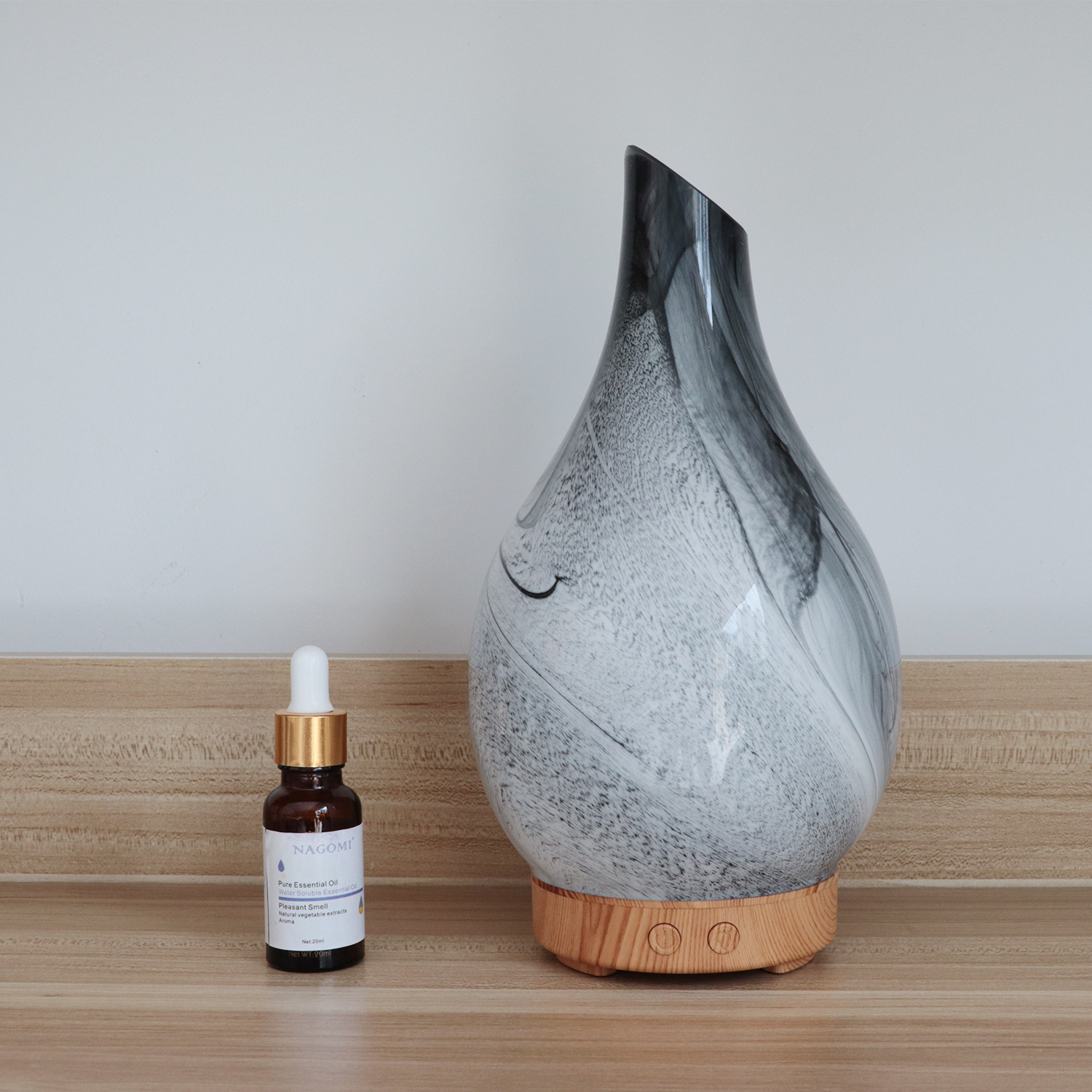 2020 Cloud Glass Aroma Diffuser 100ml Atomizer Home Bedroom Living Room Ultrasonic Colorful Humidifier