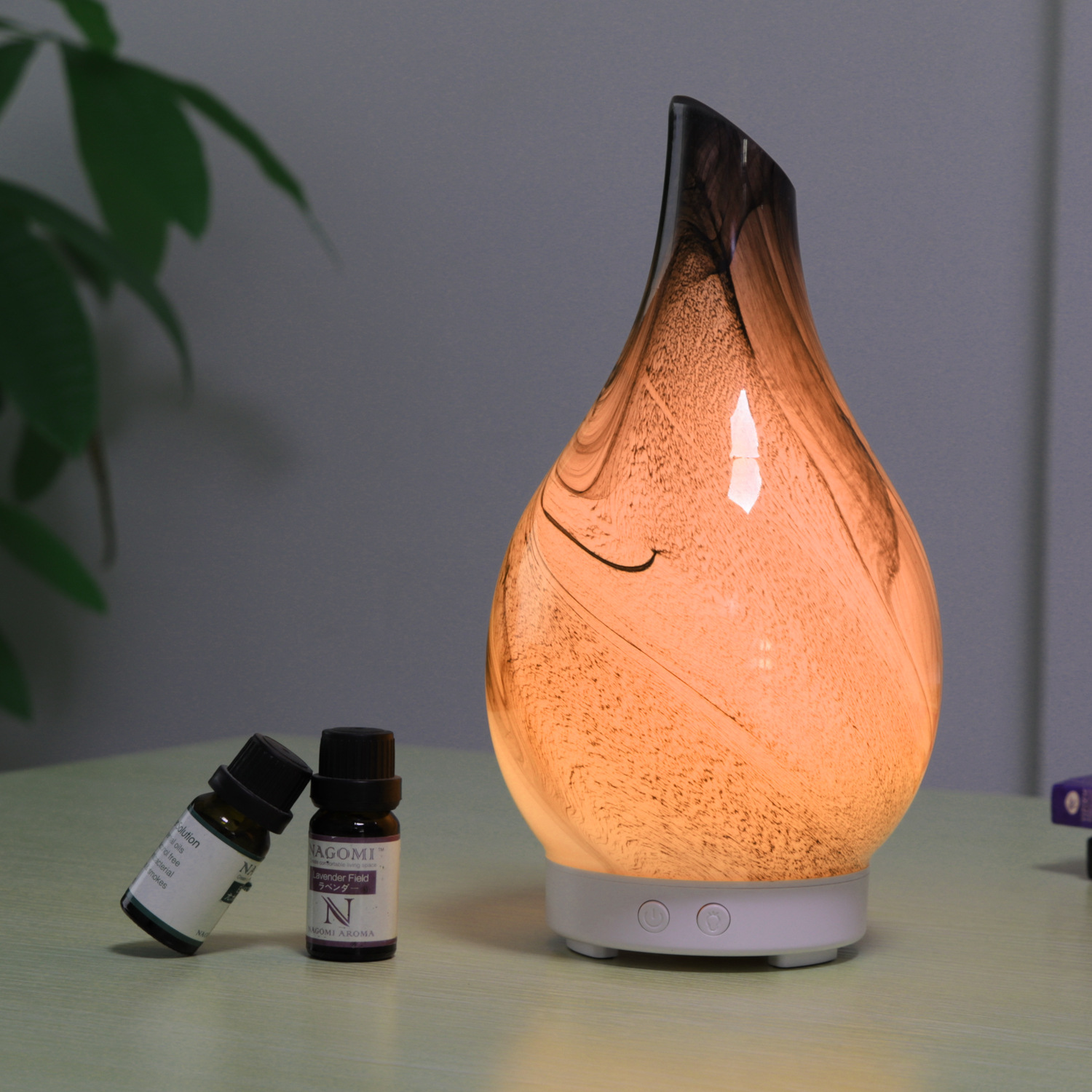 2020 Cloud Glass Aroma Diffuser 100ml Atomizer Home Bedroom Living Room Ultrasonic Colorful Humidifier