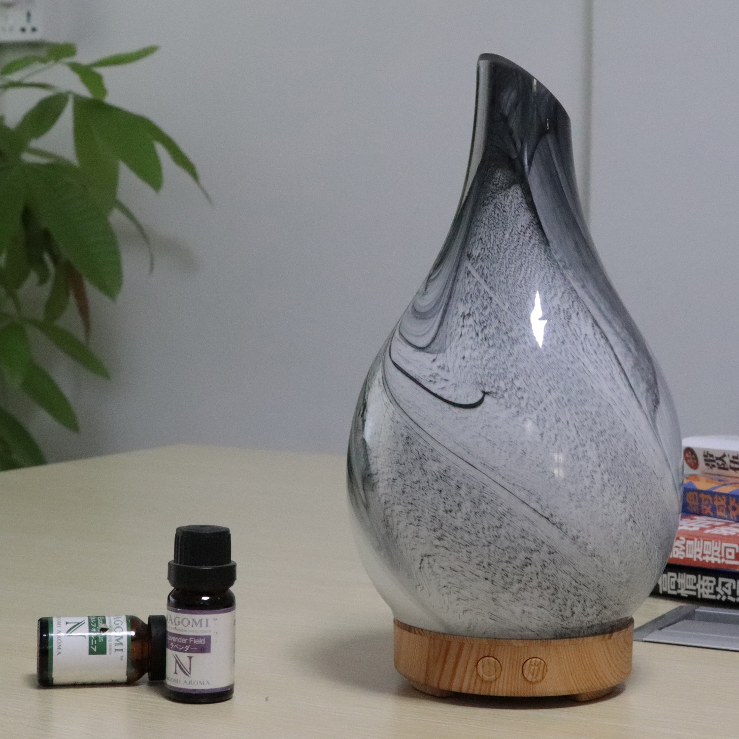 2020 Cloud Glass Aroma Diffuser 100ml Atomizer Home Bedroom Living Room Ultrasonic Colorful Humidifier