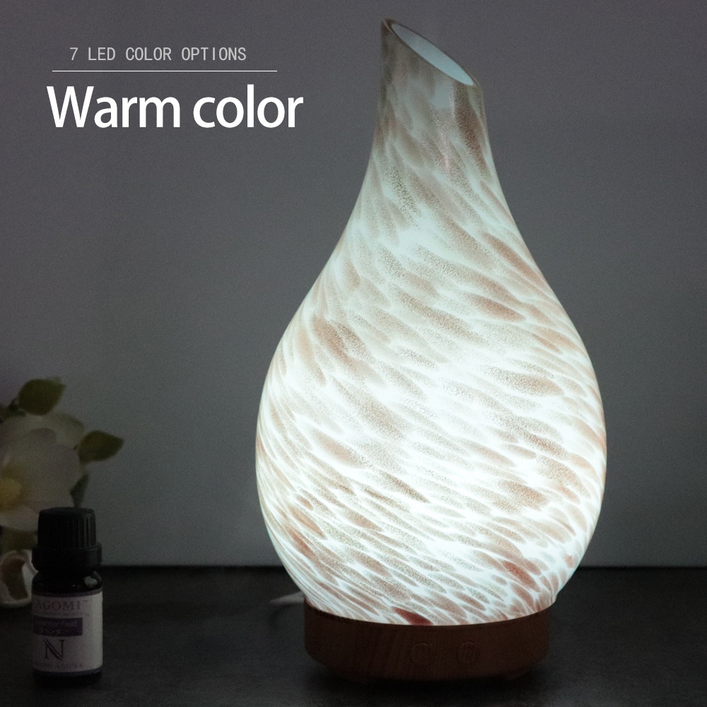 2020 Cloud Glass Aroma Diffuser 100ml Atomizer Home Bedroom Living Room Ultrasonic Colorful Humidifier
