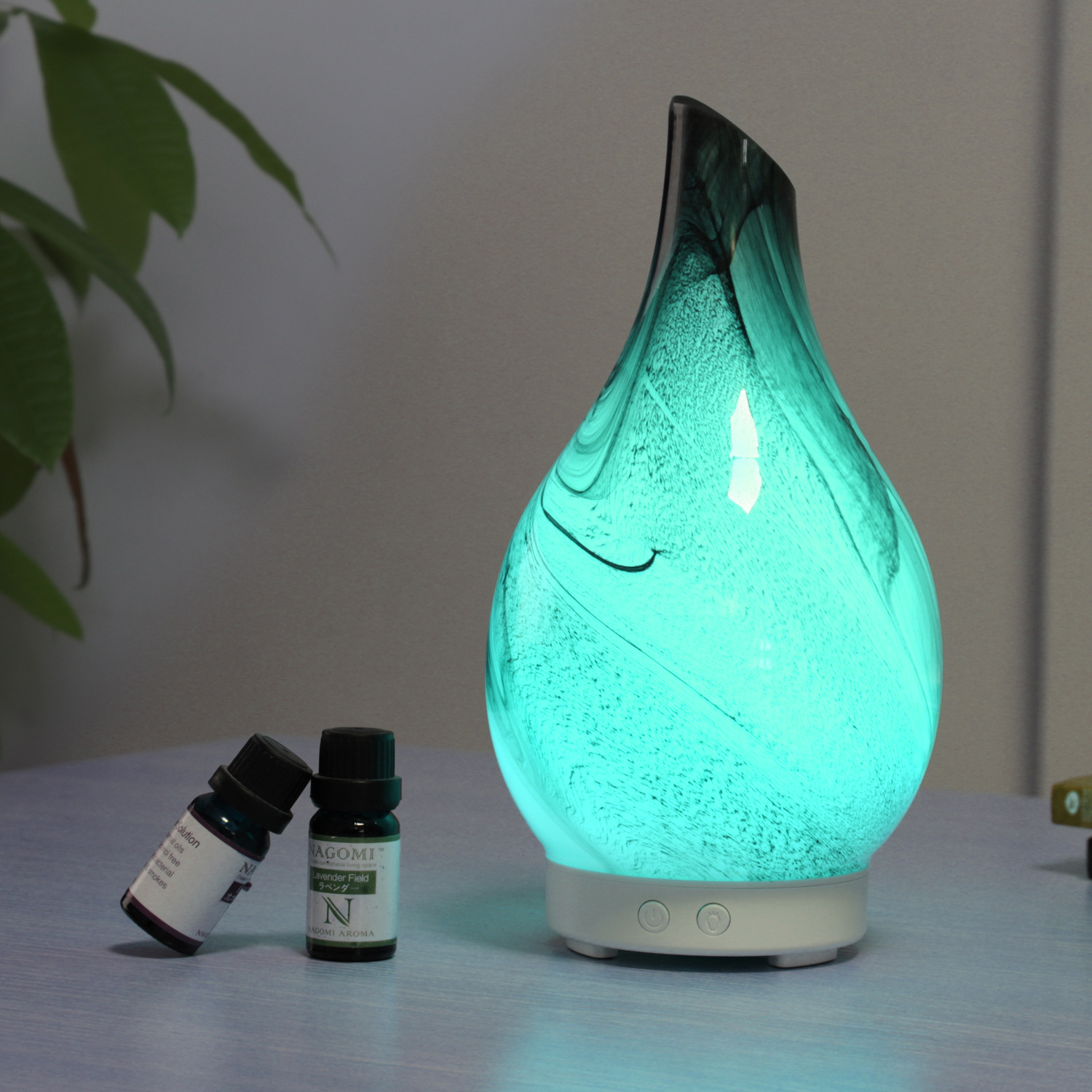 2020 Cloud Glass Aroma Diffuser 100ml Atomizer Home Bedroom Living Room Ultrasonic Colorful Humidifier