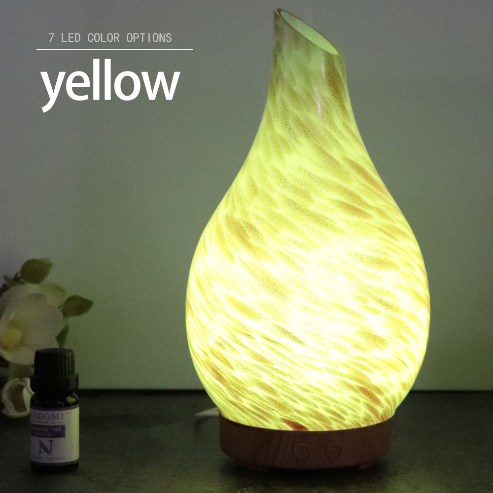 2020 Cloud Glass Aroma Diffuser 100ml Atomizer Home Bedroom Living Room Ultrasonic Colorful Humidifier