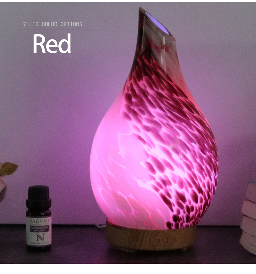 2020 Cloud Glass Aroma Diffuser 100ml Atomizer Home Bedroom Living Room Ultrasonic Colorful Humidifier