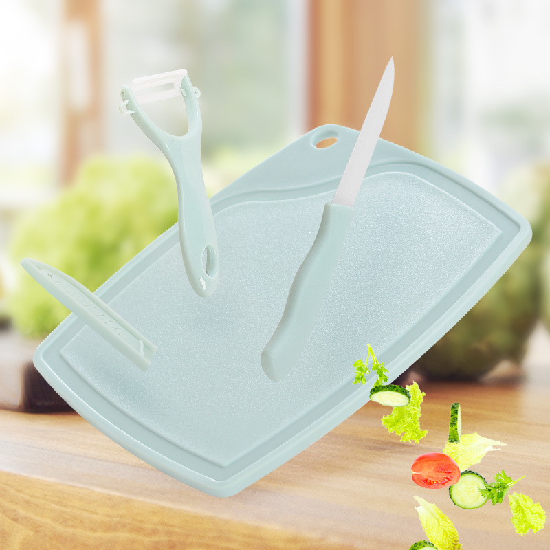 Knife Portable Portable Fruit Knife Multifunctional Dormitory Student Household Food Supplement Knife Cutting Board Set