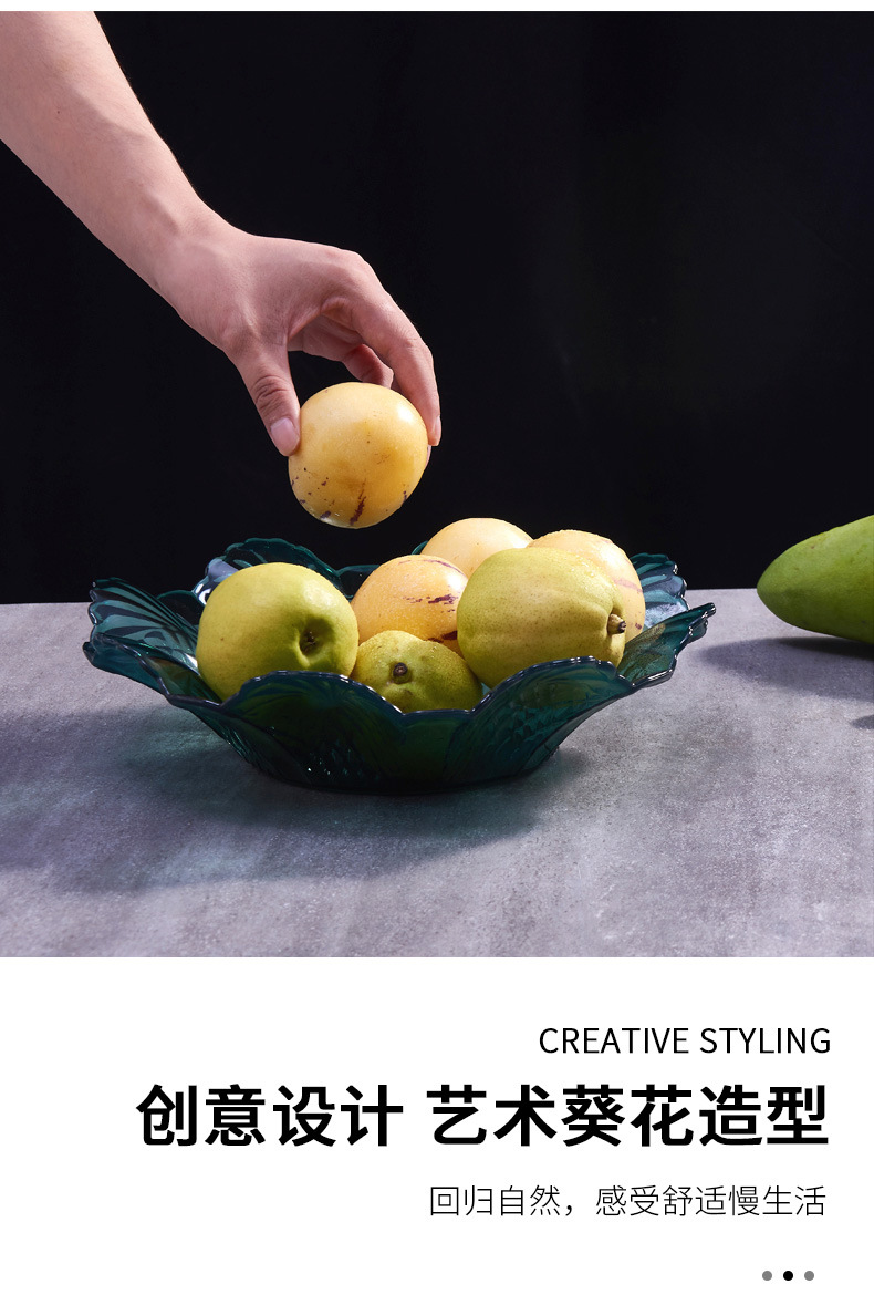 Transparent Fruit Plate Household Coffee Table Storage Living Room Candy Tray Snack and Melon Seeds Plate Plastic Base Creative Dried Fruit Plate Transparent Fruit Plate Household Coffee Table Storage Living Room Candy Tray Snack and Melon Seeds Plate Plastic Base Creative Dried Fruit Plate
