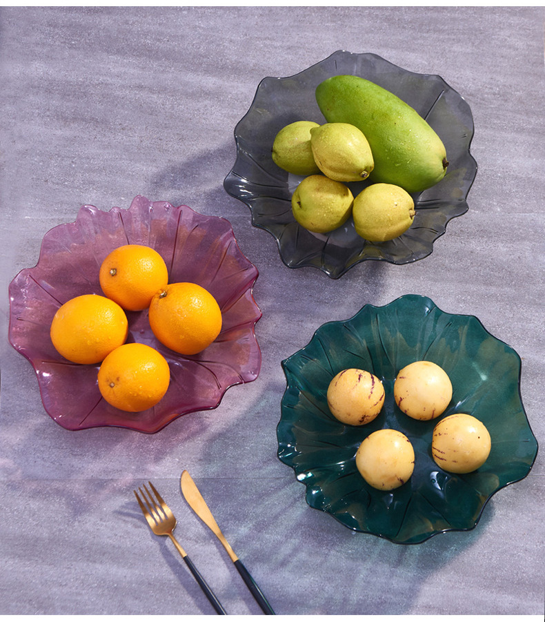 Transparent Fruit Plate Household Coffee Table Storage Living Room Candy Tray Snack and Melon Seeds Plate Plastic Base Creative Dried Fruit Plate Transparent Fruit Plate Household Coffee Table Storage Living Room Candy Tray Snack and Melon Seeds Plate Plastic Base Creative Dried Fruit Plate
