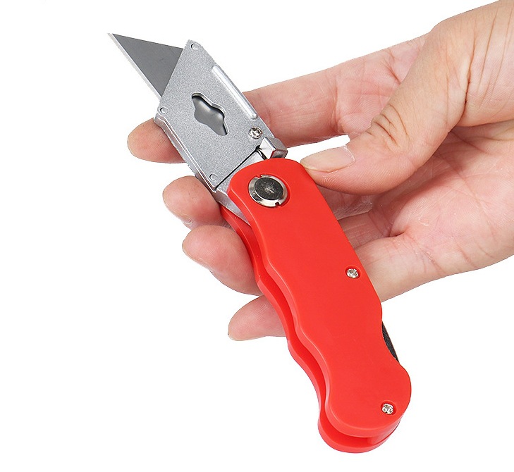 Heavy-Duty Folding Utility Knife Large Paper Cutter Unpacking Knife Cutter Tool Wallpaper Knife Ladder Blade