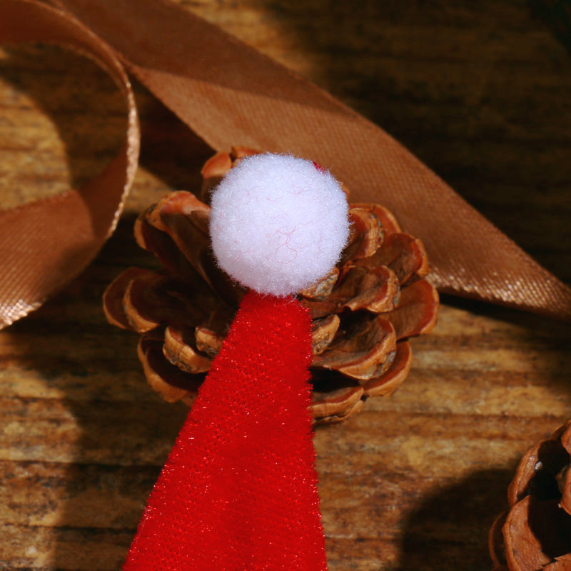 Christmas Hat Hot Mini Christmas Hat Decorative Wine Bottle Cup Knife and Fork Hat Christmas Supplies Decorative Stall