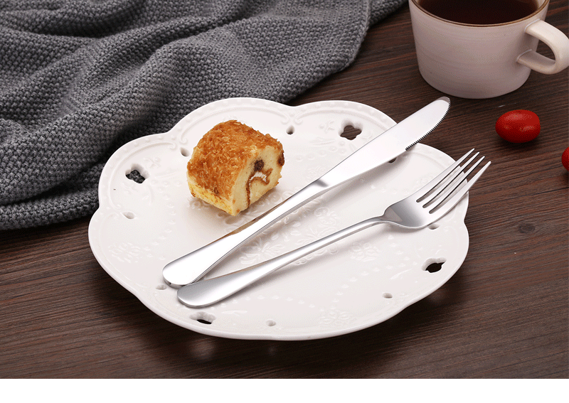 Western Steak Knife and Fork Western Tableware Wholesale Custom Logo Knife, Fork and Spoon Suit Stainless Steel Knife and Forks Spoon