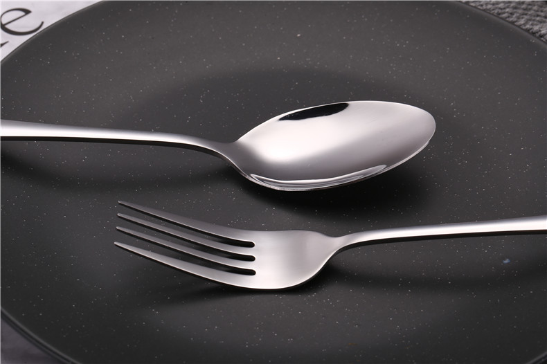 Western Steak Knife and Fork Western Tableware Wholesale Custom Logo Knife, Fork and Spoon Suit Stainless Steel Knife and Forks Spoon
