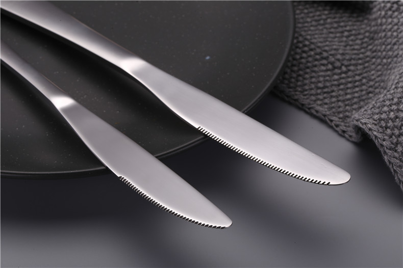 Western Steak Knife and Fork Western Tableware Wholesale Custom Logo Knife, Fork and Spoon Suit Stainless Steel Knife and Forks Spoon
