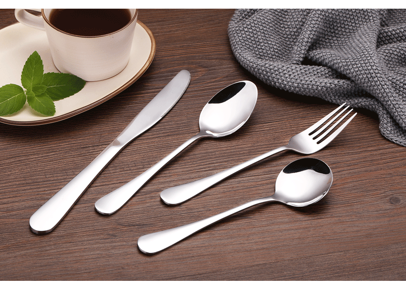 Western Steak Knife and Fork Western Tableware Wholesale Custom Logo Knife, Fork and Spoon Suit Stainless Steel Knife and Forks Spoon