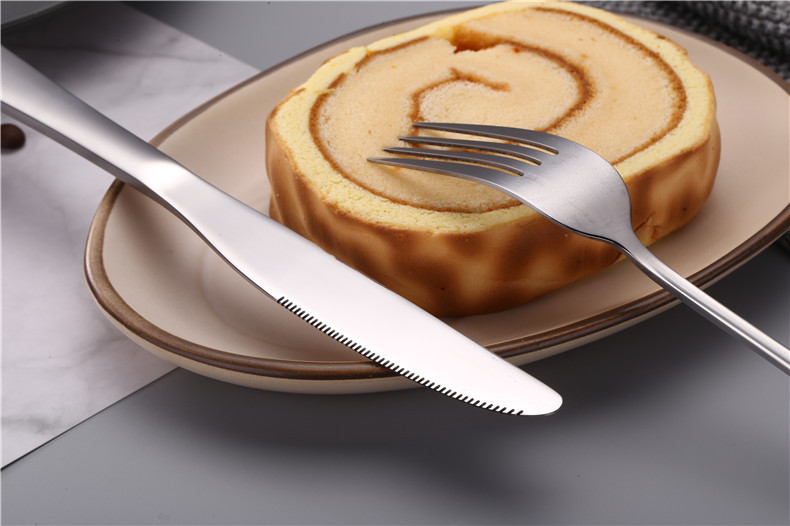 Western Steak Knife and Fork Western Tableware Wholesale Custom Logo Knife, Fork and Spoon Suit Stainless Steel Knife and Forks Spoon