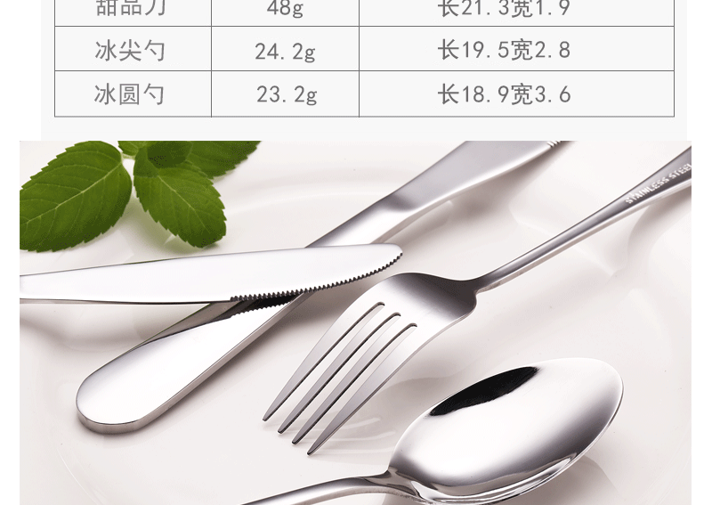 Western Steak Knife and Fork Western Tableware Wholesale Custom Logo Knife, Fork and Spoon Suit Stainless Steel Knife and Forks Spoon