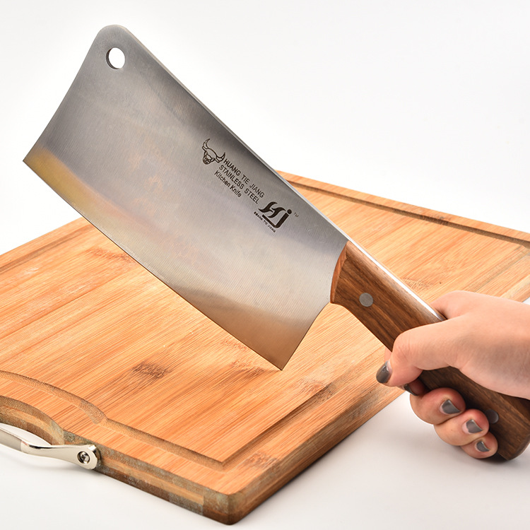Factory Supply Thickened Stainless Steel Large Osteotome Slaughter Household Bone Cutting Knife Osteotome Kitchen Knife Kitchen Knife
