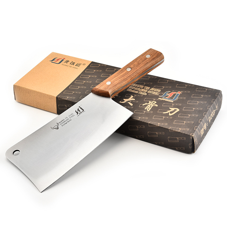Factory Supply Thickened Stainless Steel Large Osteotome Slaughter Household Bone Cutting Knife Osteotome Kitchen Knife Kitchen Knife