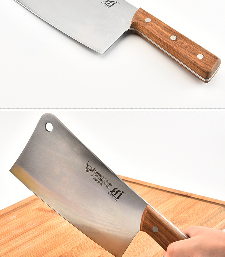 Factory Supply Thickened Stainless Steel Large Osteotome Slaughter Household Bone Cutting Knife Osteotome Kitchen Knife Kitchen Knife