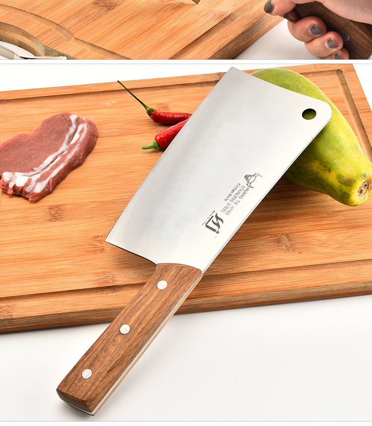 Factory Supply Thickened Stainless Steel Large Osteotome Slaughter Household Bone Cutting Knife Osteotome Kitchen Knife Kitchen Knife