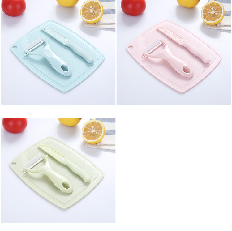 Ceramic Fruit Knife Set Three-Piece Set Household Multifunctional Fruit Knife Creative Baby Supplementary Food Knife Peeler