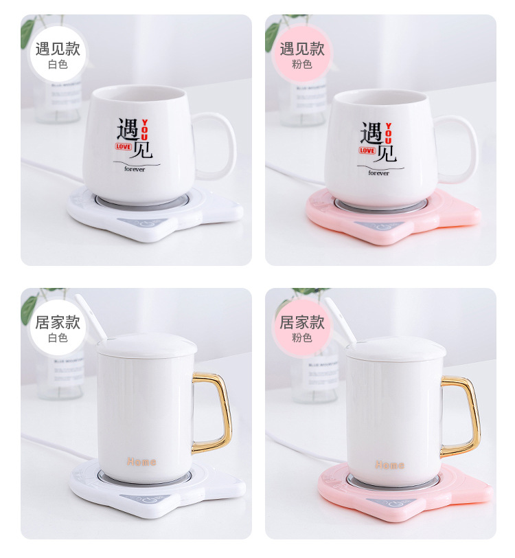 Cartoon Thermal Cup Pad Warm Coaster USB Heating Coaster 55 Degree Cup and Saucer Insulation Milk Heater Manufacturer