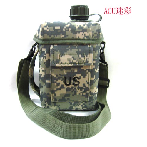 2 l square bucket capacity bottle outdoor kettle military camouflage jug kettle 